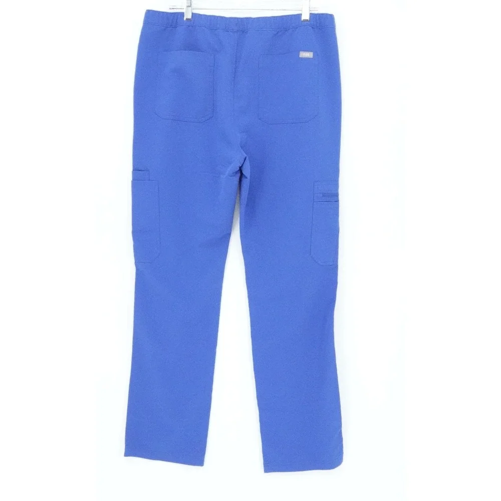 FIGS Scrub Pants Mens Large Blue Cairo Cargo Medical Workwear Nursing Healthcare